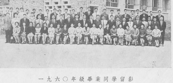 同上：一九六〇年級畢業同學合照